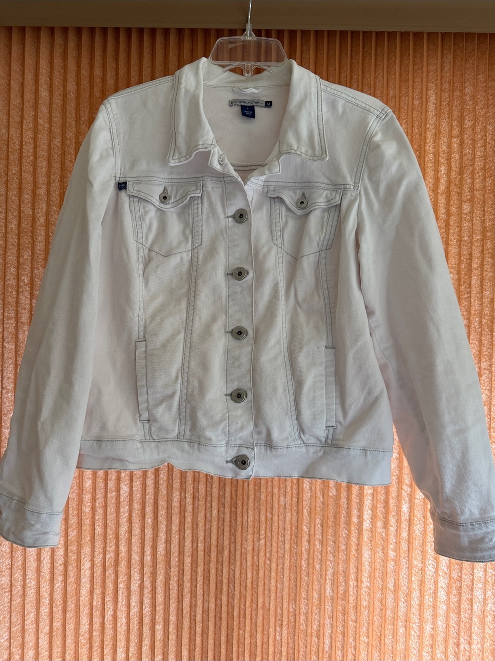 BandoLinoblu White Denim Jacket - Women Size M